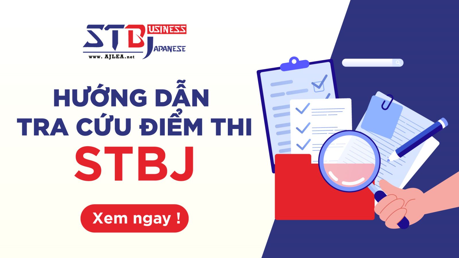 HƯỚNG DẪN TRA CỨU ĐIỂM THI STBJ